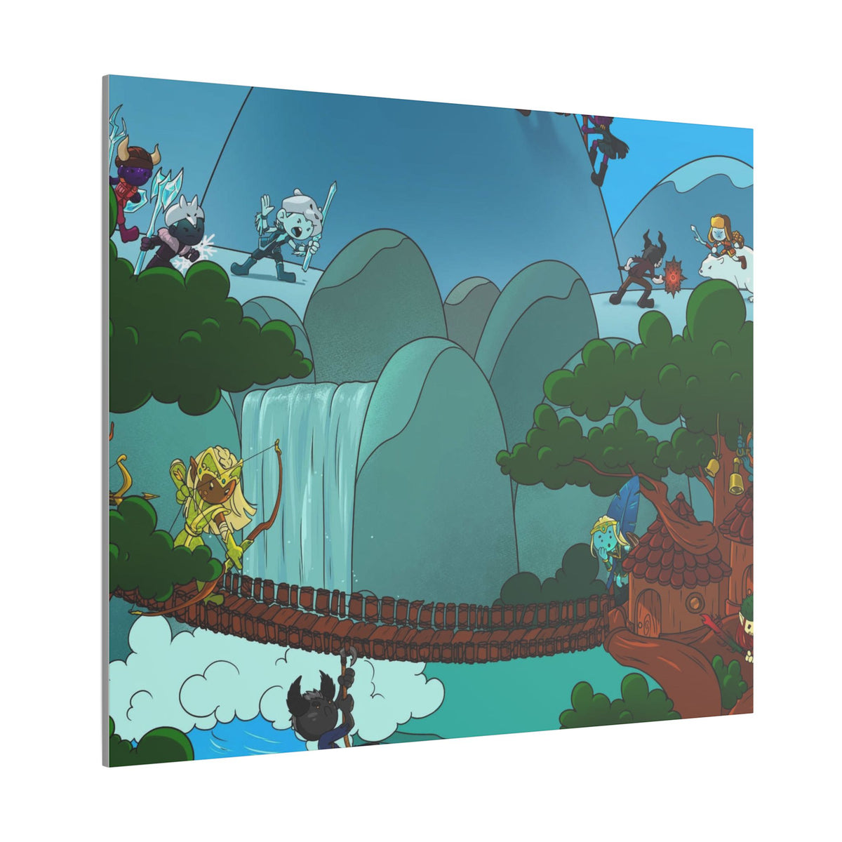 Bedtime Creations Canvas Wall Art — Woodlanders Valley