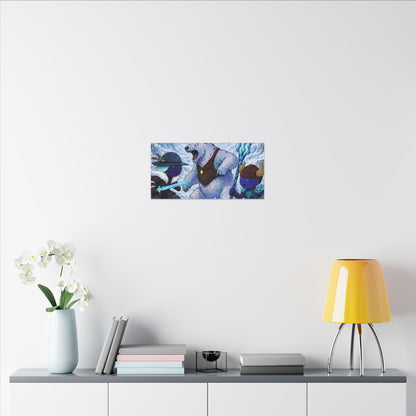 Bedtime Creations Canvas Wall Art — Frostmen vs. Polar Bear