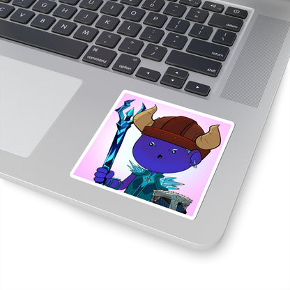 Bedtime Creations Kiss-Cut Sticker — Frostman Trident Warrior