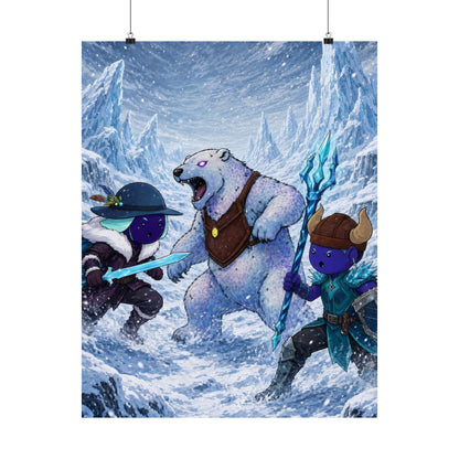 Bedtime Creations Poster — Frostmen vs. Polar Bear