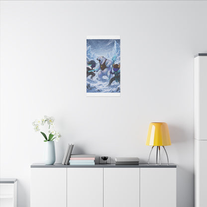 Bedtime Creations Canvas Wall Art — Frostmen vs. Polar Bear