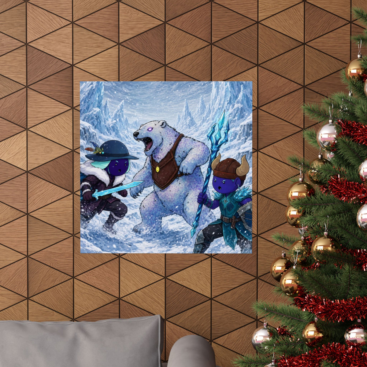 Bedtime Creations Poster — Frostmen vs. Polar Bear