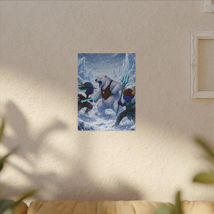 Bedtime Creations Canvas Wall Art — Frostmen vs. Polar Bear