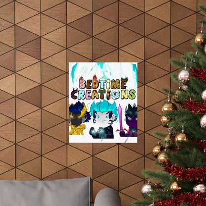 Bedtime Creations Poster — Chibi Fantasy Friends