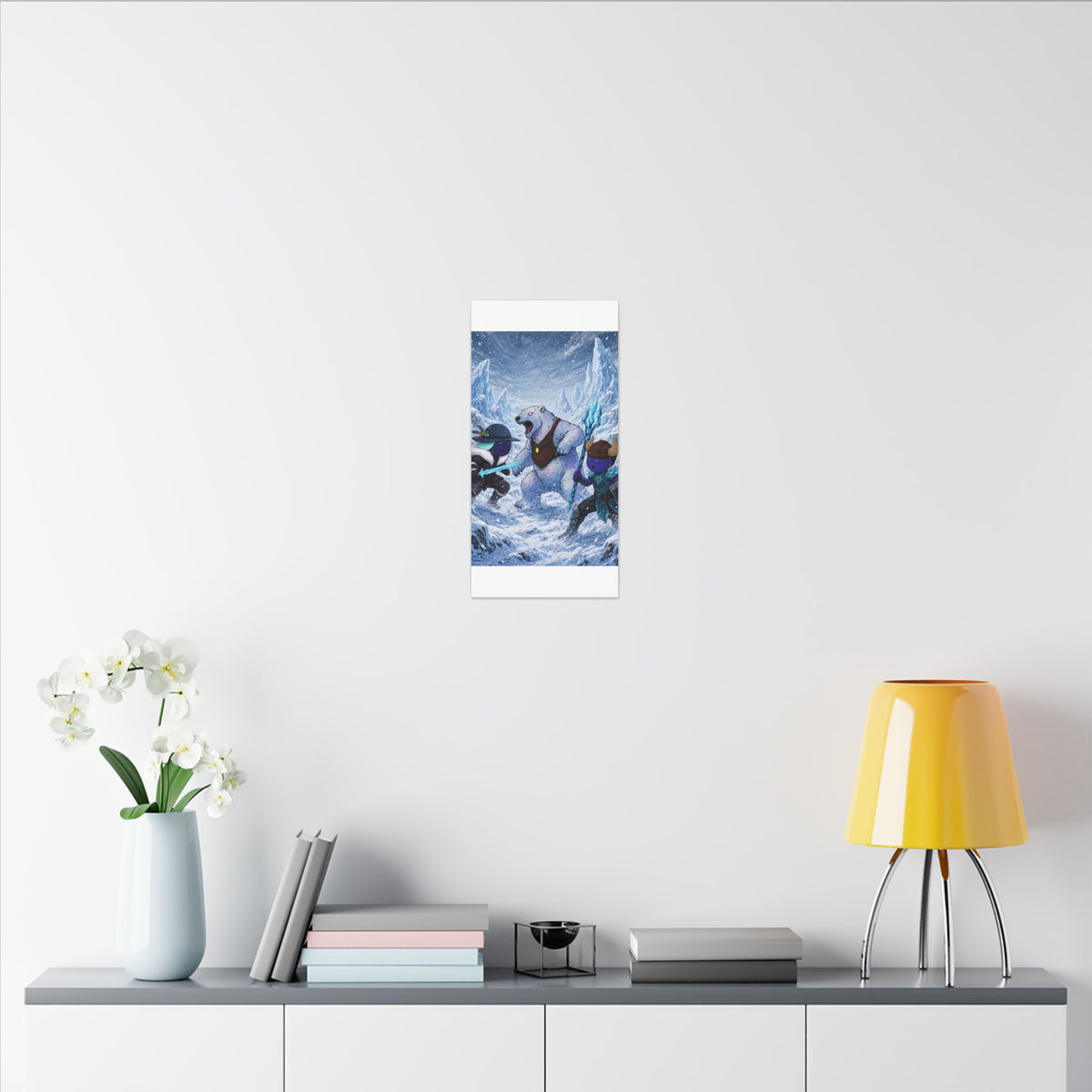 Bedtime Creations Canvas Wall Art — Frostmen vs. Polar Bear