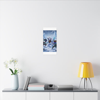 Bedtime Creations Canvas Wall Art — Frostmen vs. Polar Bear