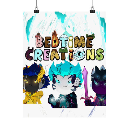 Bedtime Creations Poster — Chibi Fantasy Friends