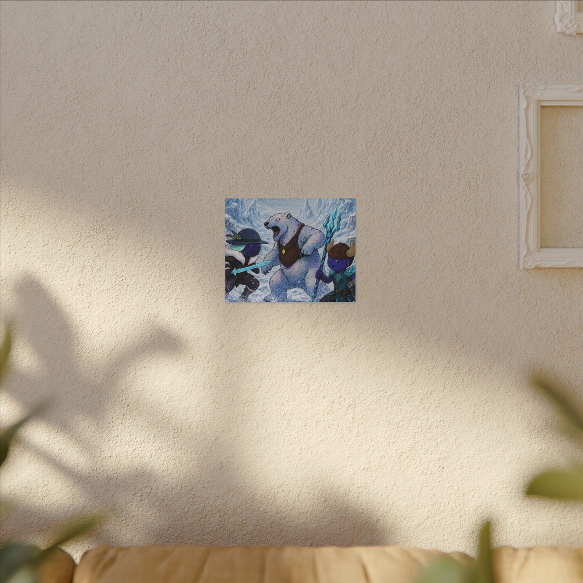 Bedtime Creations Canvas Wall Art — Frostmen vs. Polar Bear