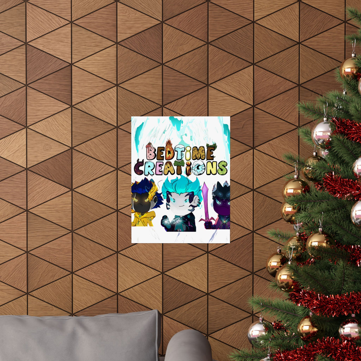 Bedtime Creations Poster — Chibi Fantasy Friends