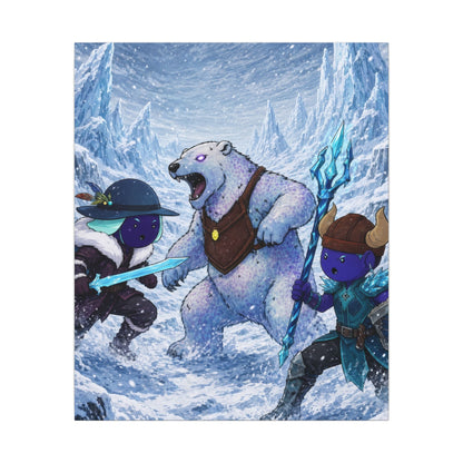 Bedtime Creations Canvas Wall Art — Frostmen vs. Polar Bear