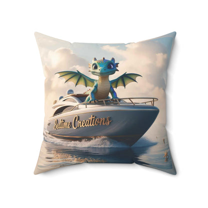 Bedtime Creations Throw Pillow — Dragon's Dream Yacht