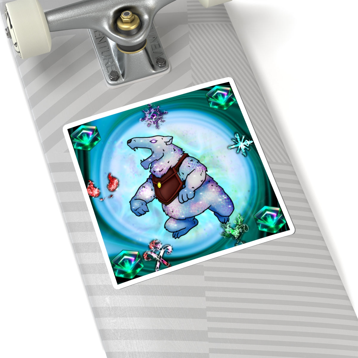 Bedtime Creations Kiss-Cut Sticker — Crystal Polar Bear