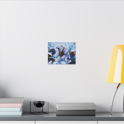 Bedtime Creations Canvas Wall Art — Frostmen vs. Polar Bear