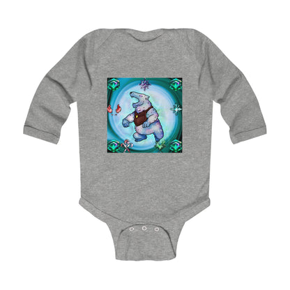 Bedtime Creations Infant Long Sleeve Bodysuit — Crystal Polar Bear