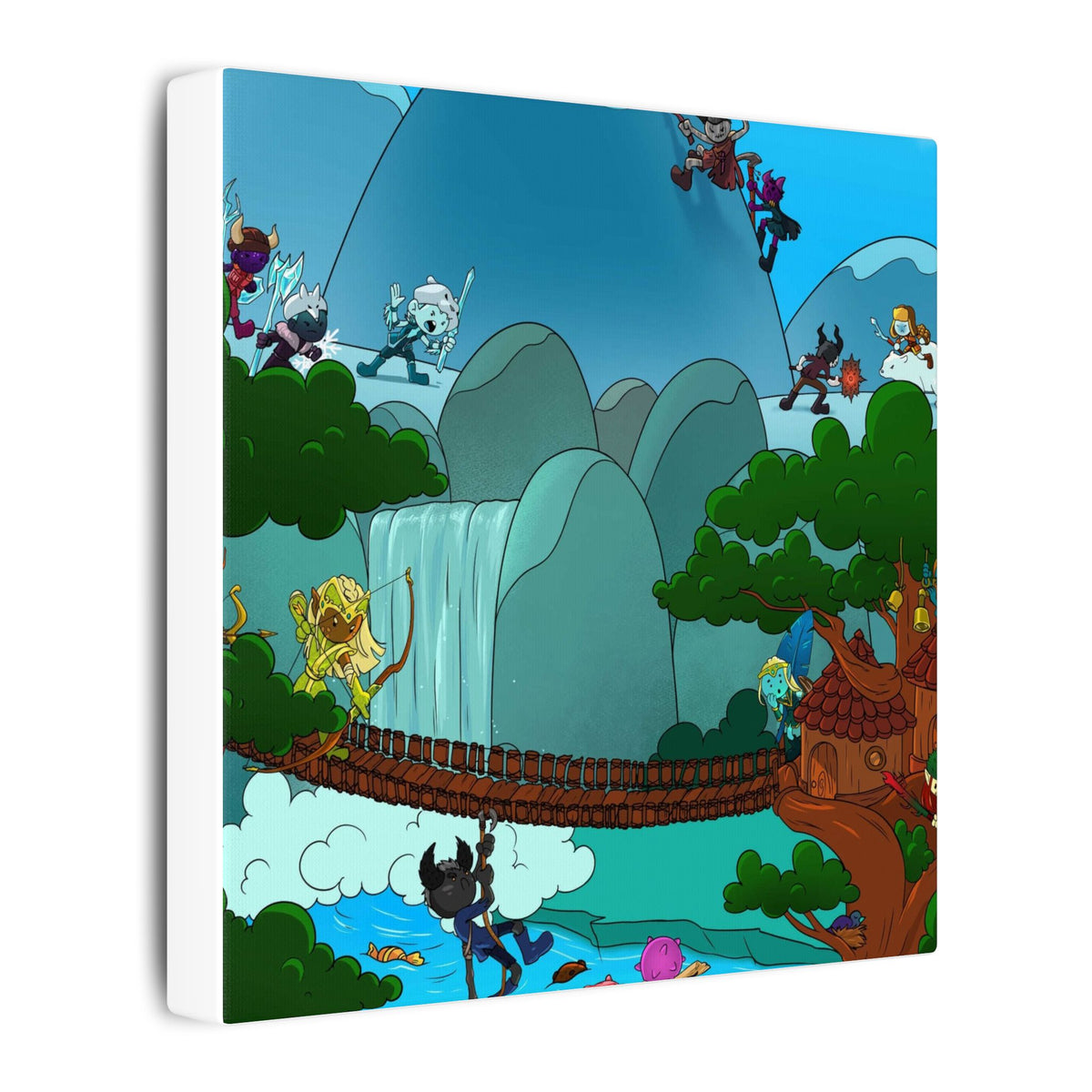 Bedtime Creations Canvas Wall Art — Woodlanders Valley