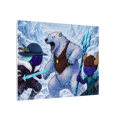 Bedtime Creations Canvas Wall Art — Frostmen vs. Polar Bear