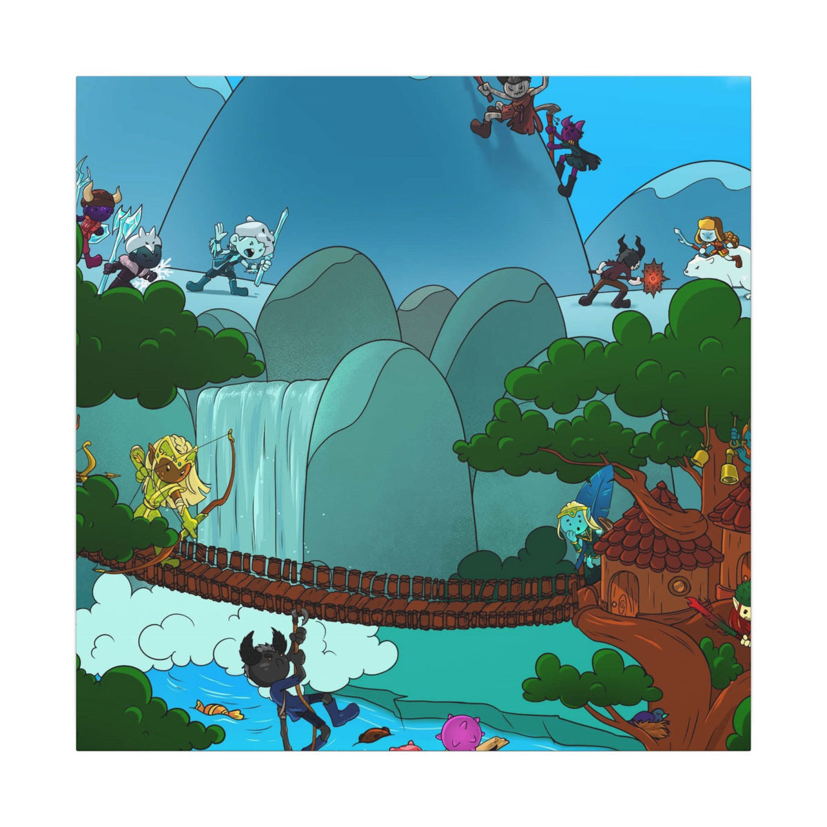 Bedtime Creations Canvas Wall Art — Woodlanders Valley