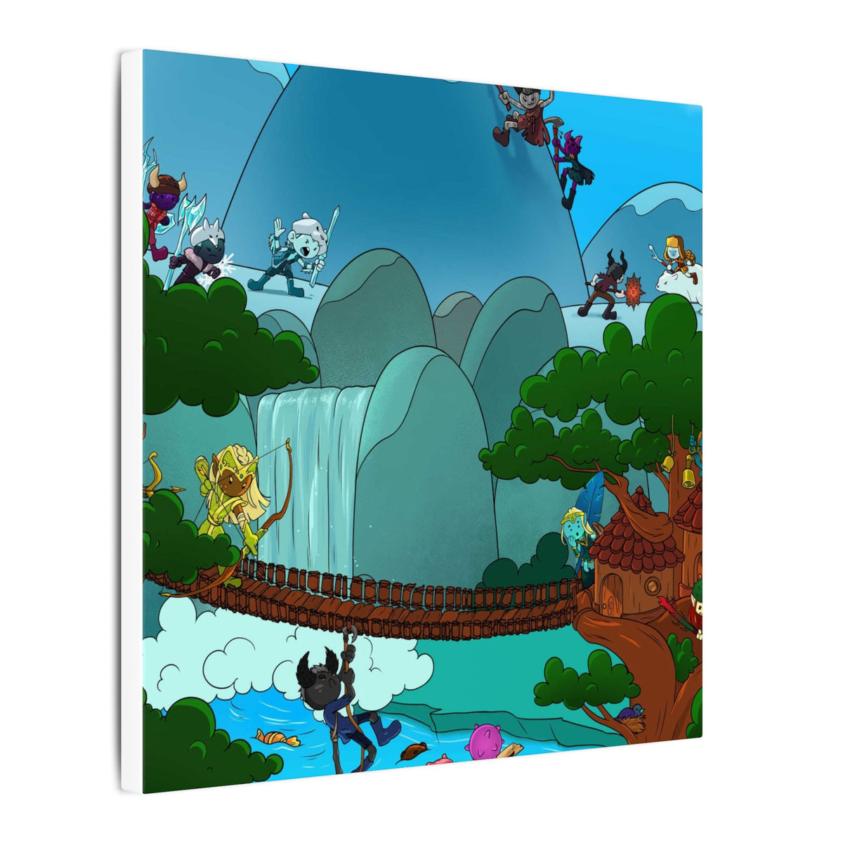 Bedtime Creations Canvas Wall Art — Woodlanders Valley
