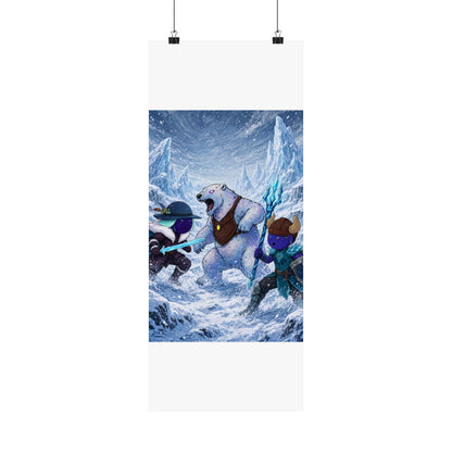 Bedtime Creations Poster — Frostmen vs. Polar Bear