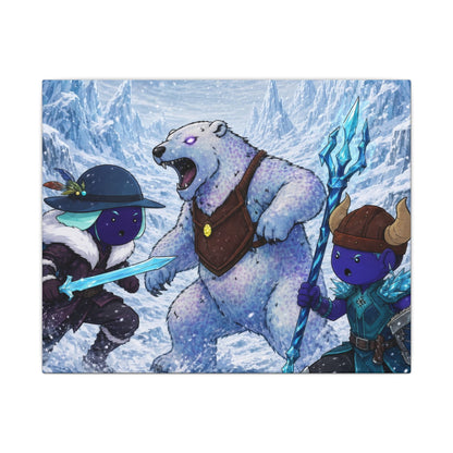 Bedtime Creations Canvas Wall Art — Frostmen vs. Polar Bear