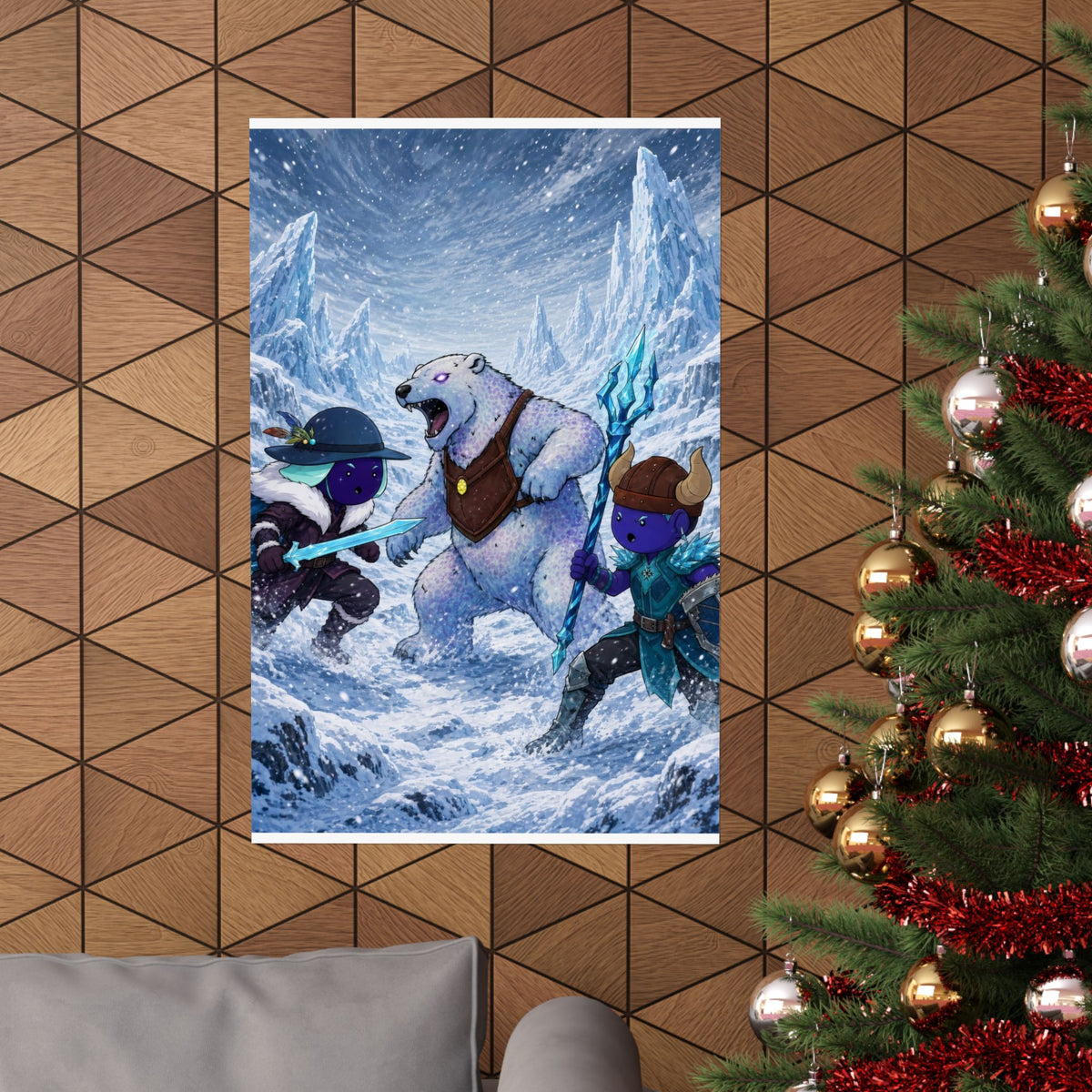 Bedtime Creations Poster — Frostmen vs. Polar Bear