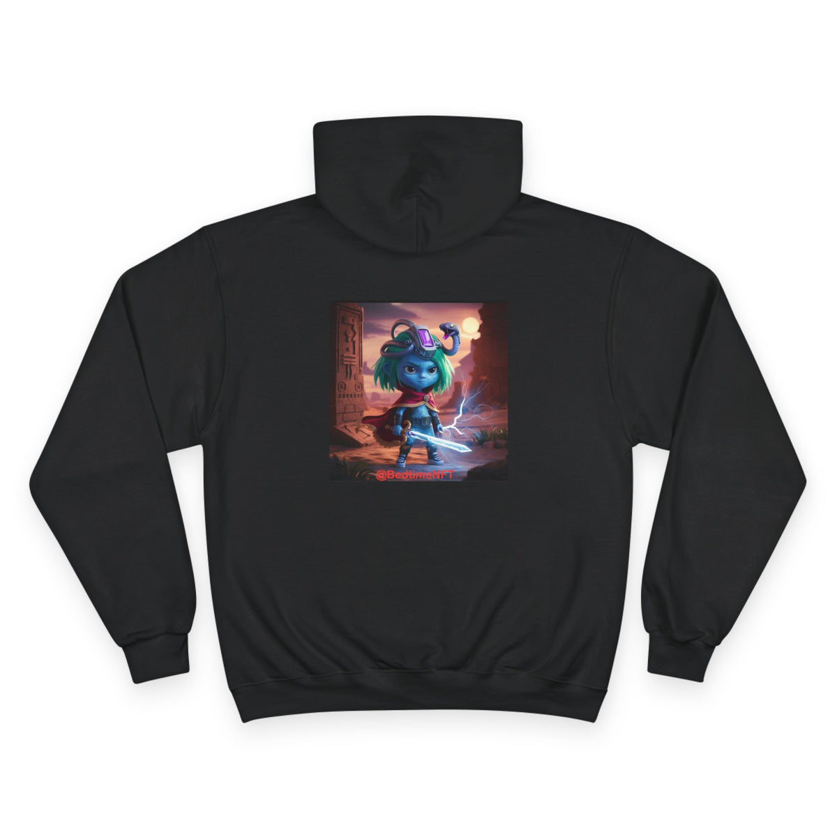 Bedtime Creations Back Art Hoodie #4 — Champion Hoodie