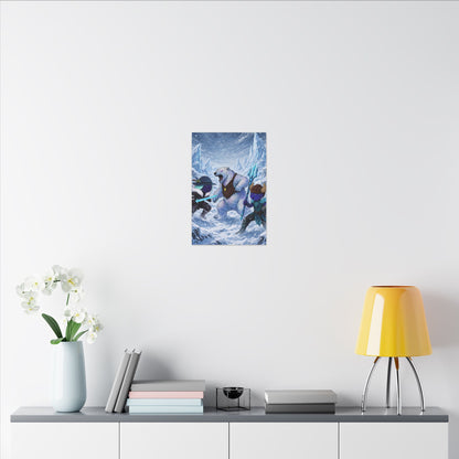 Bedtime Creations Canvas Wall Art — Frostmen vs. Polar Bear