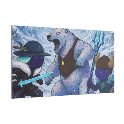 Bedtime Creations Canvas Wall Art — Frostmen vs. Polar Bear