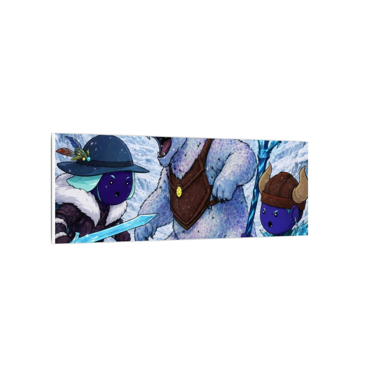 Bedtime Creations Canvas Wall Art — Frostmen vs. Polar Bear