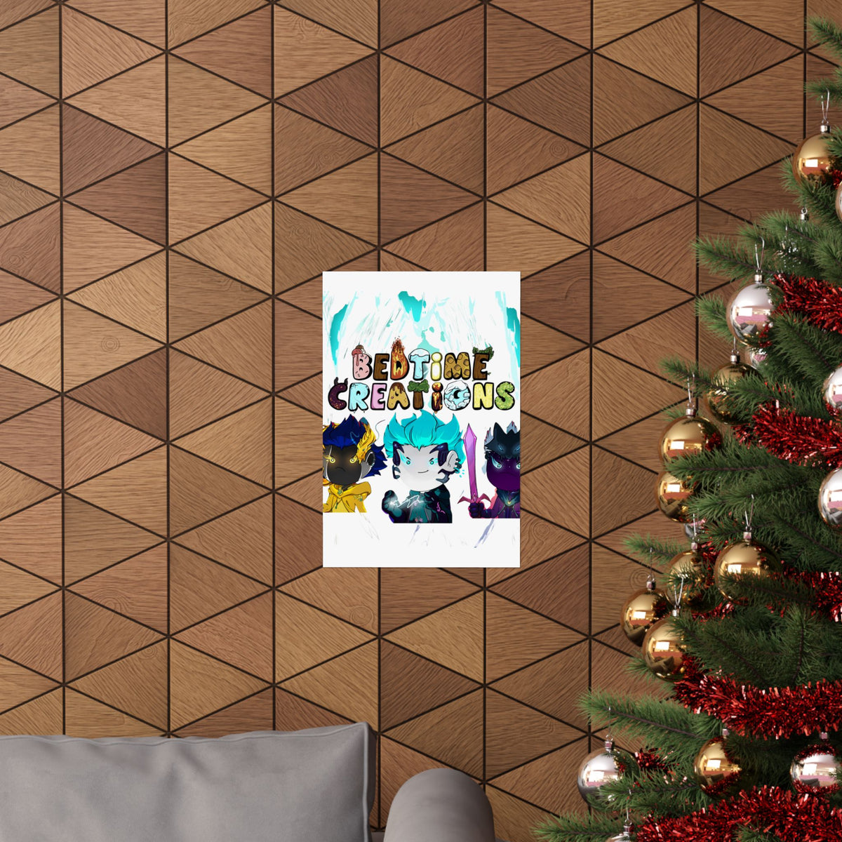 Bedtime Creations Poster — Chibi Fantasy Friends