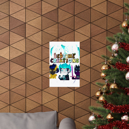 Bedtime Creations Poster — Chibi Fantasy Friends