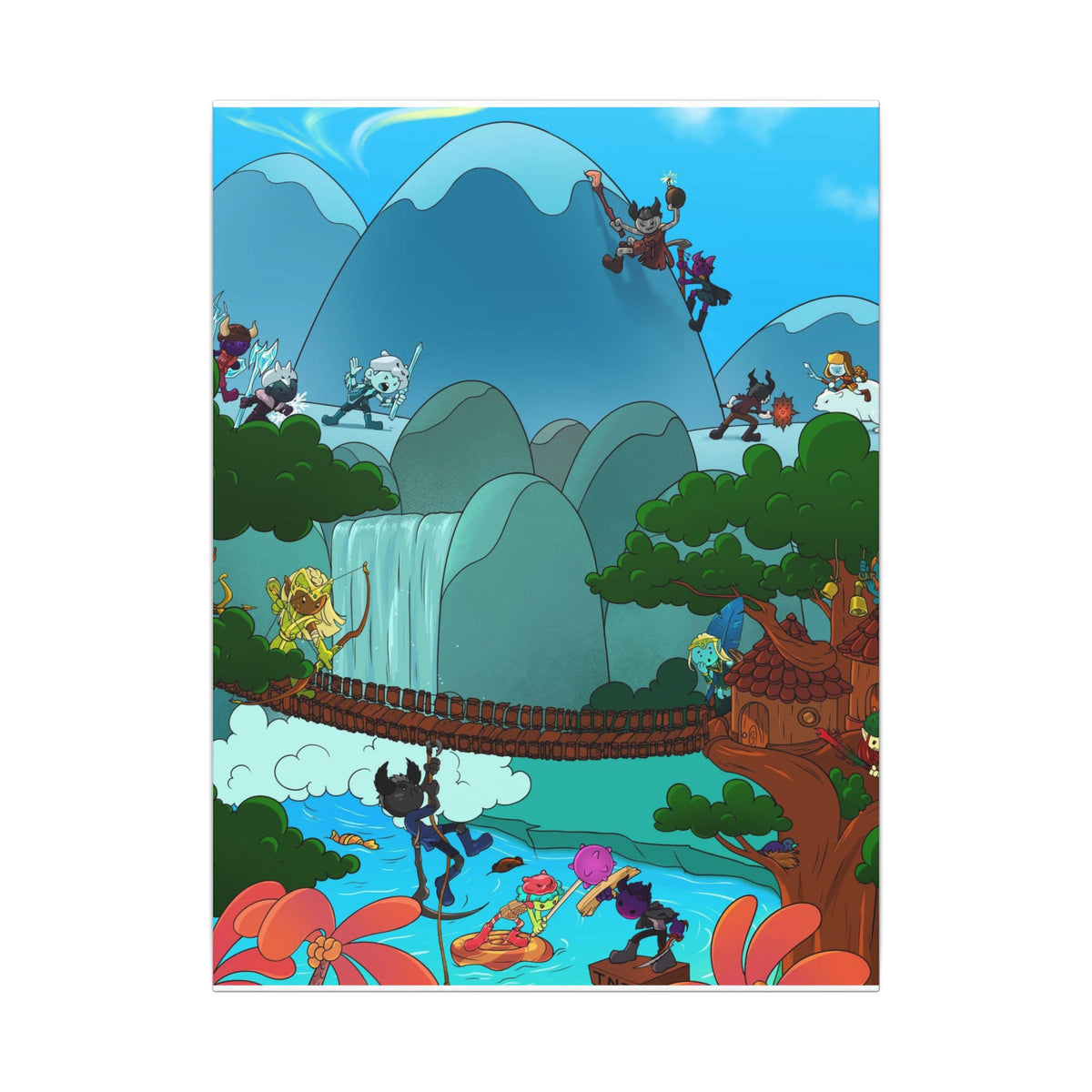 Bedtime Creations Canvas Wall Art — Woodlanders Valley