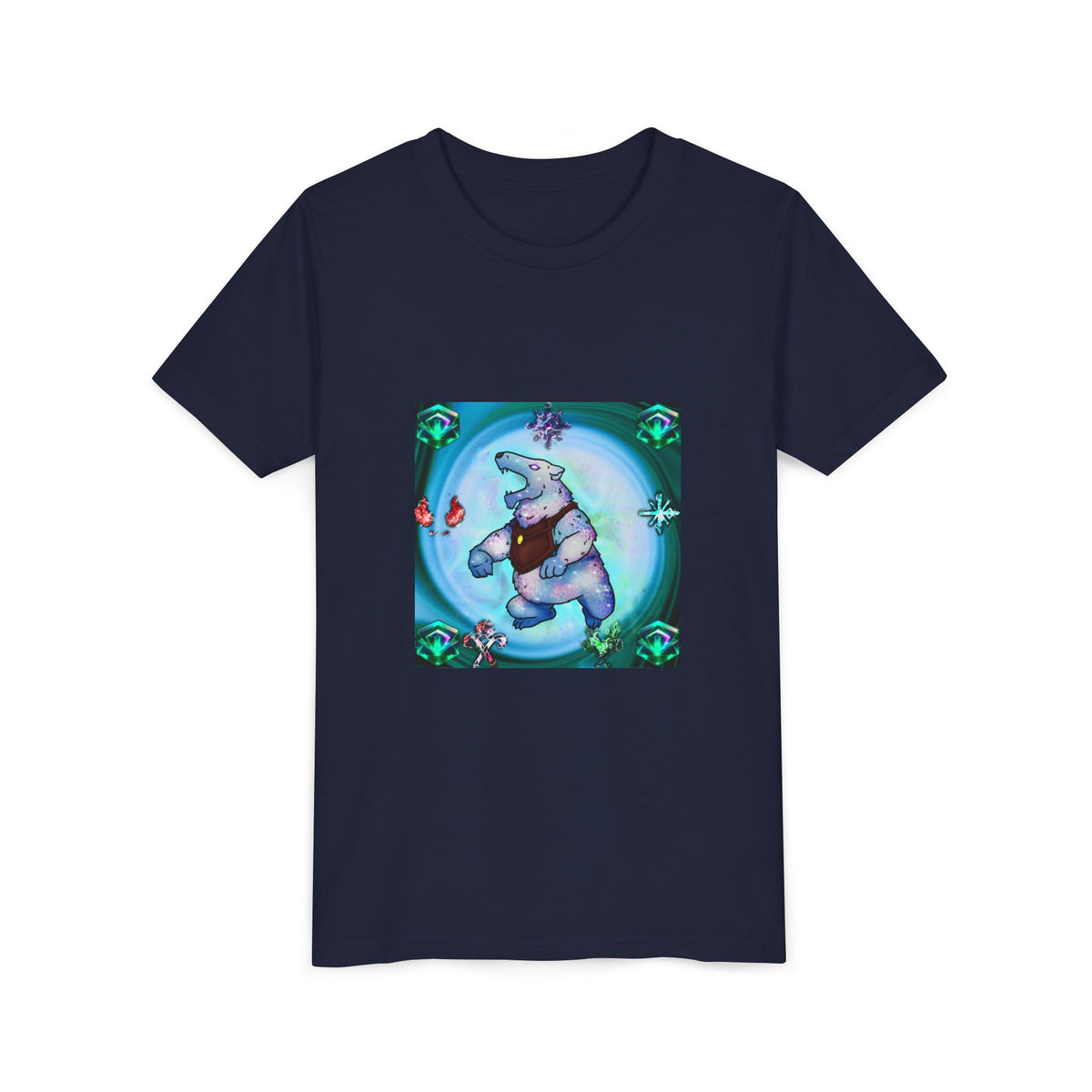 Bedtime Creations Youth Tee — Crystal Polar Bear