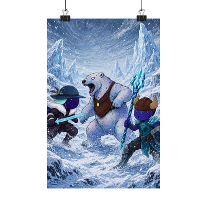 Bedtime Creations Poster — Frostmen vs. Polar Bear