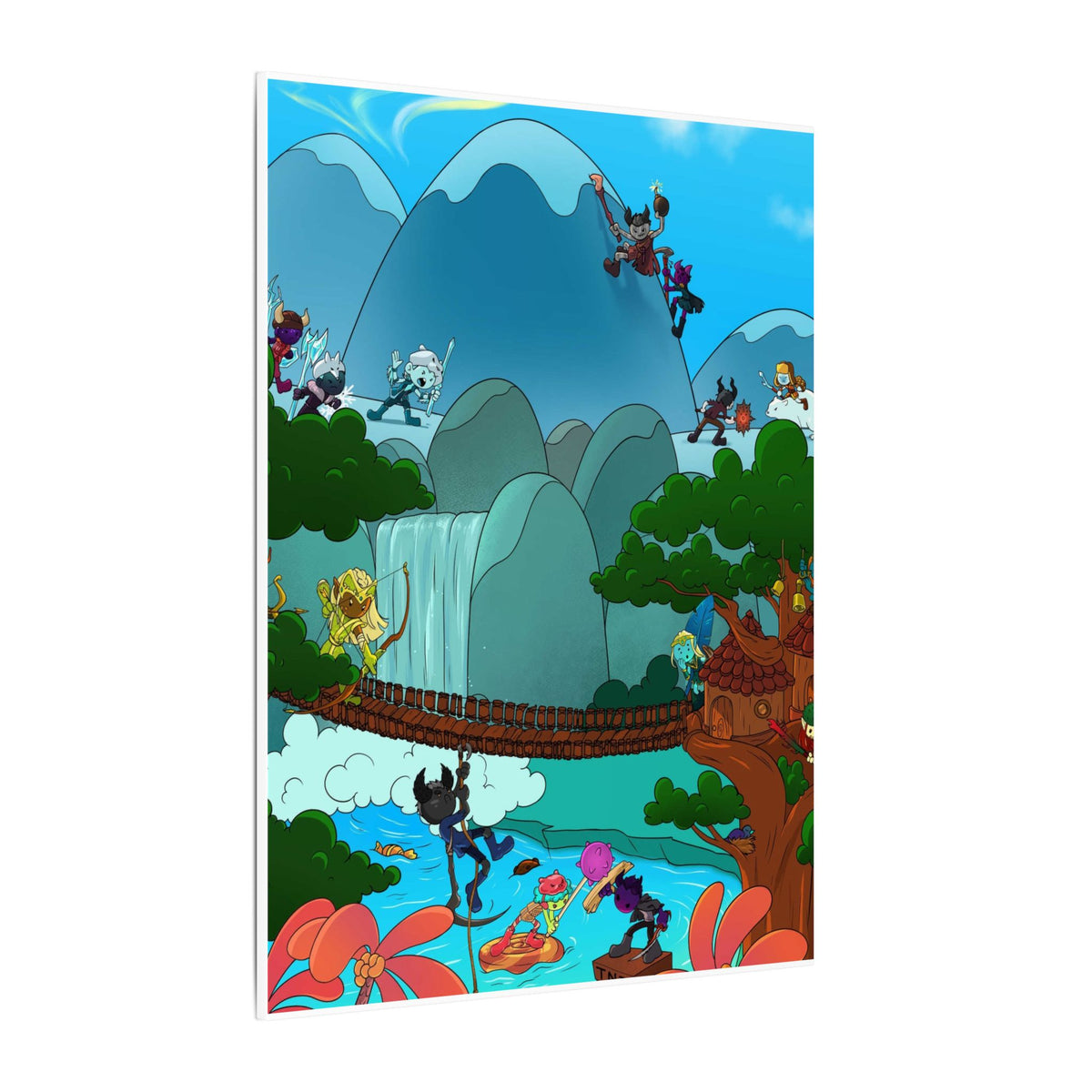 Bedtime Creations Canvas Wall Art — Woodlanders Valley