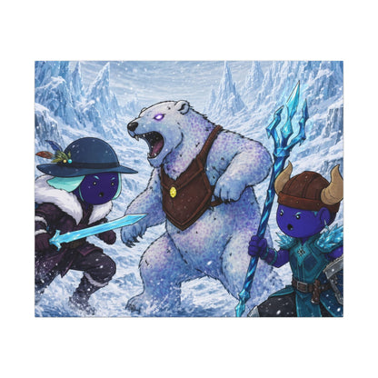 Bedtime Creations Canvas Wall Art — Frostmen vs. Polar Bear