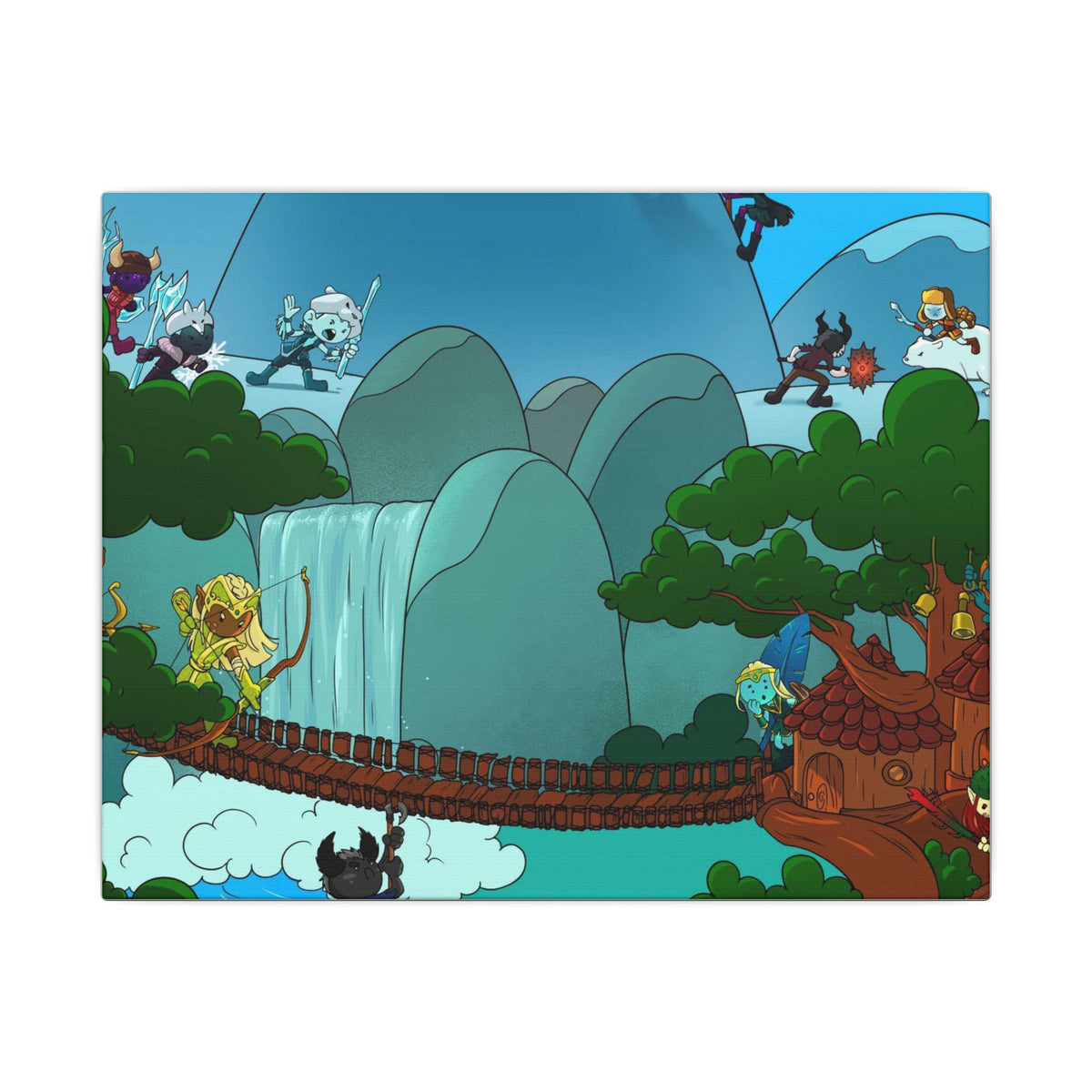 Bedtime Creations Canvas Wall Art — Woodlanders Valley