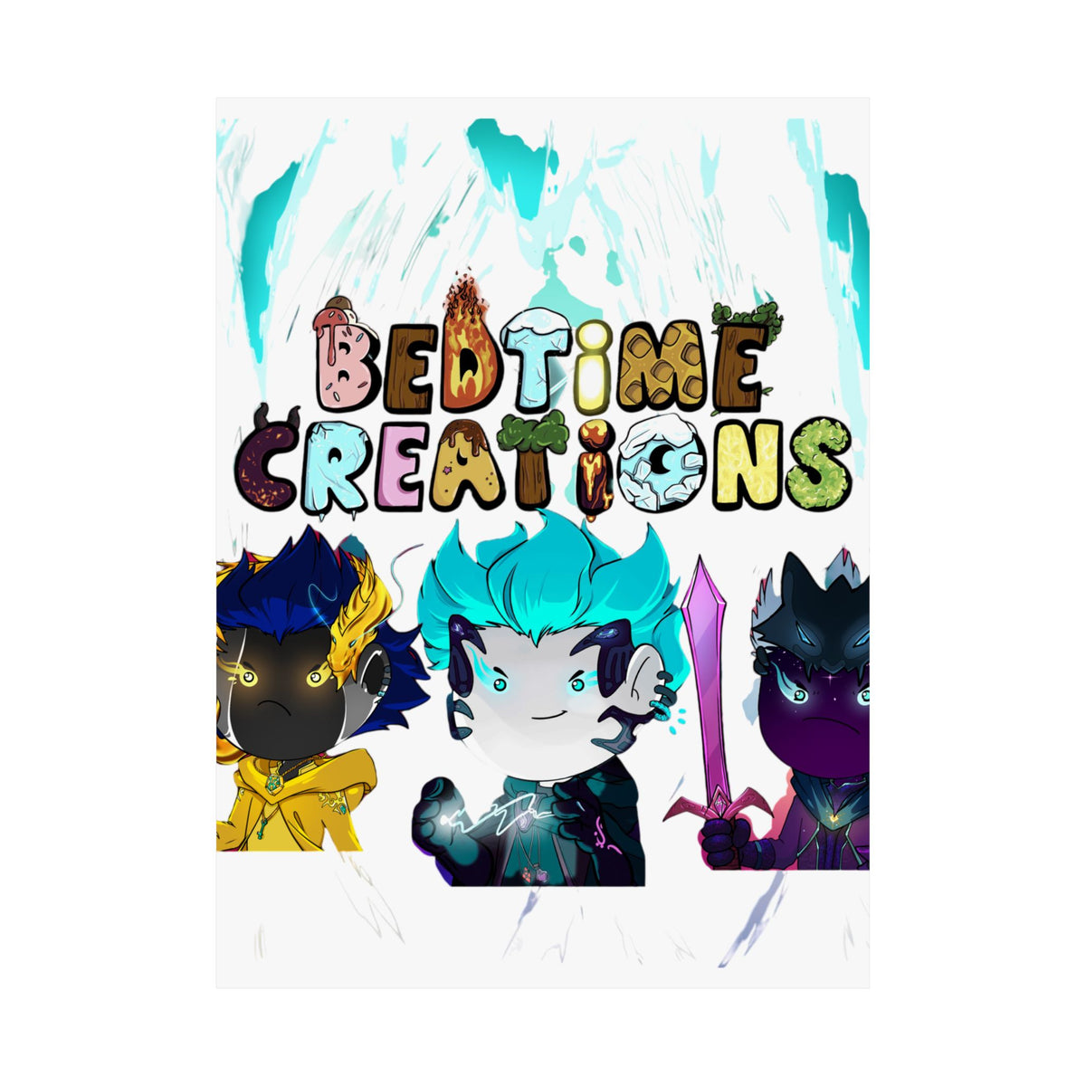 Bedtime Creations Poster — Chibi Fantasy Friends