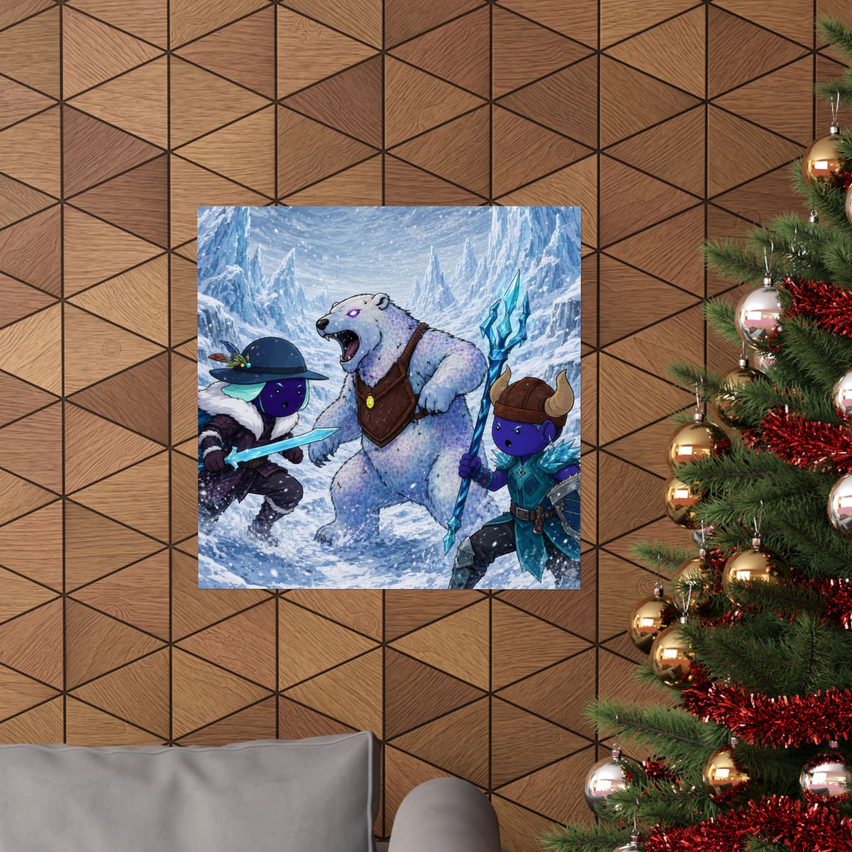 Bedtime Creations Poster — Frostmen vs. Polar Bear