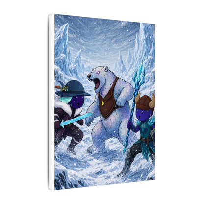 Bedtime Creations Canvas Wall Art — Frostmen vs. Polar Bear