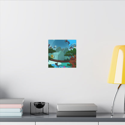 Bedtime Creations Canvas Wall Art — Woodlanders Valley