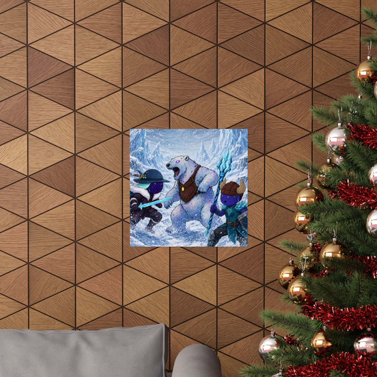 Bedtime Creations Poster — Frostmen vs. Polar Bear