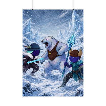 Bedtime Creations Poster — Frostmen vs. Polar Bear