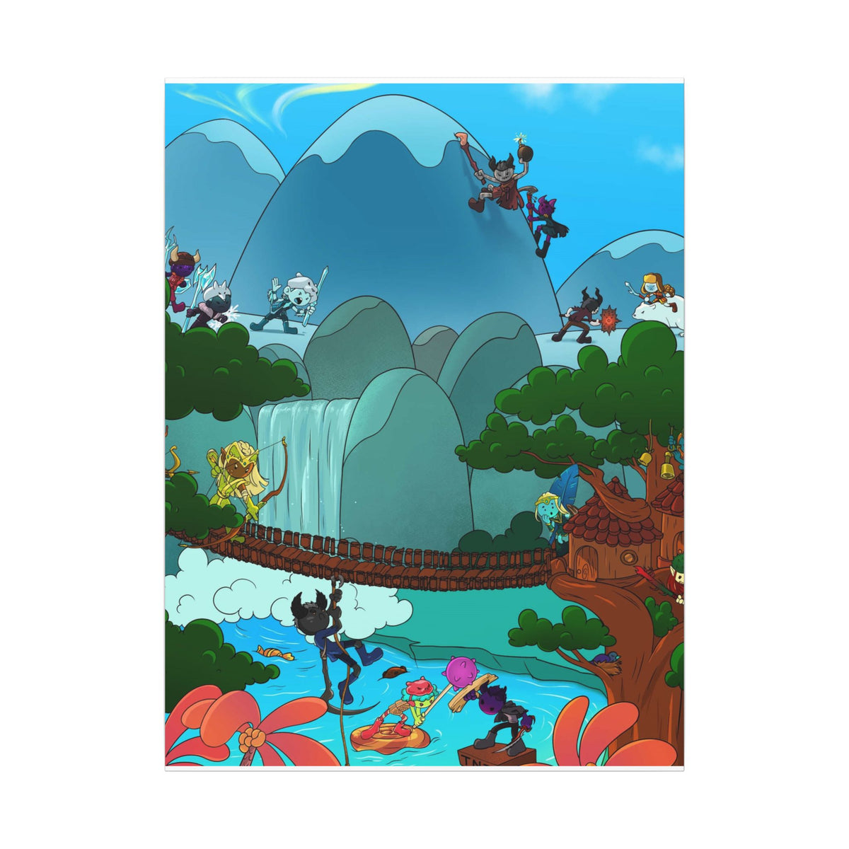 Bedtime Creations Canvas Wall Art — Woodlanders Valley