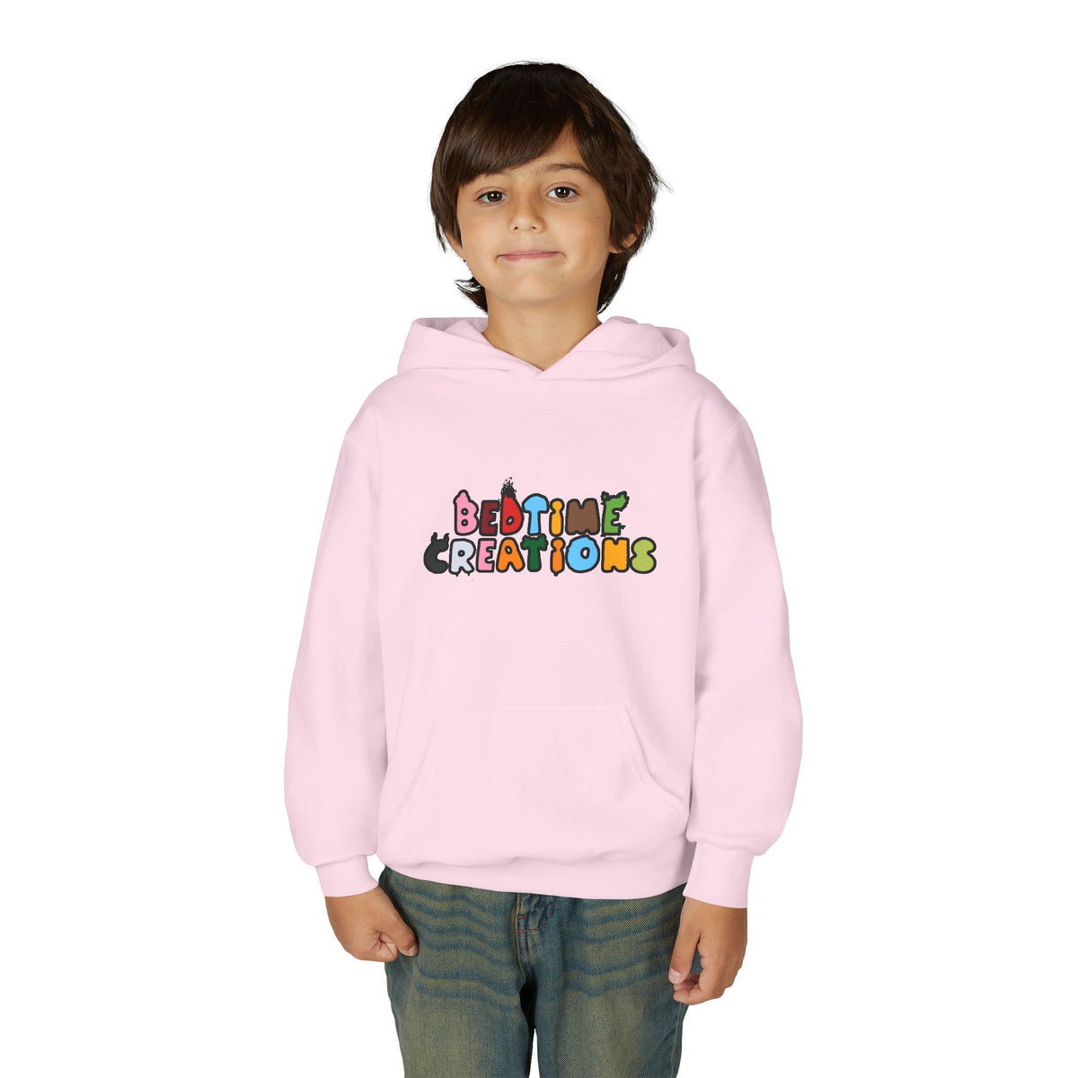 Bedtime Creations Youth Hoodie — Color Logo