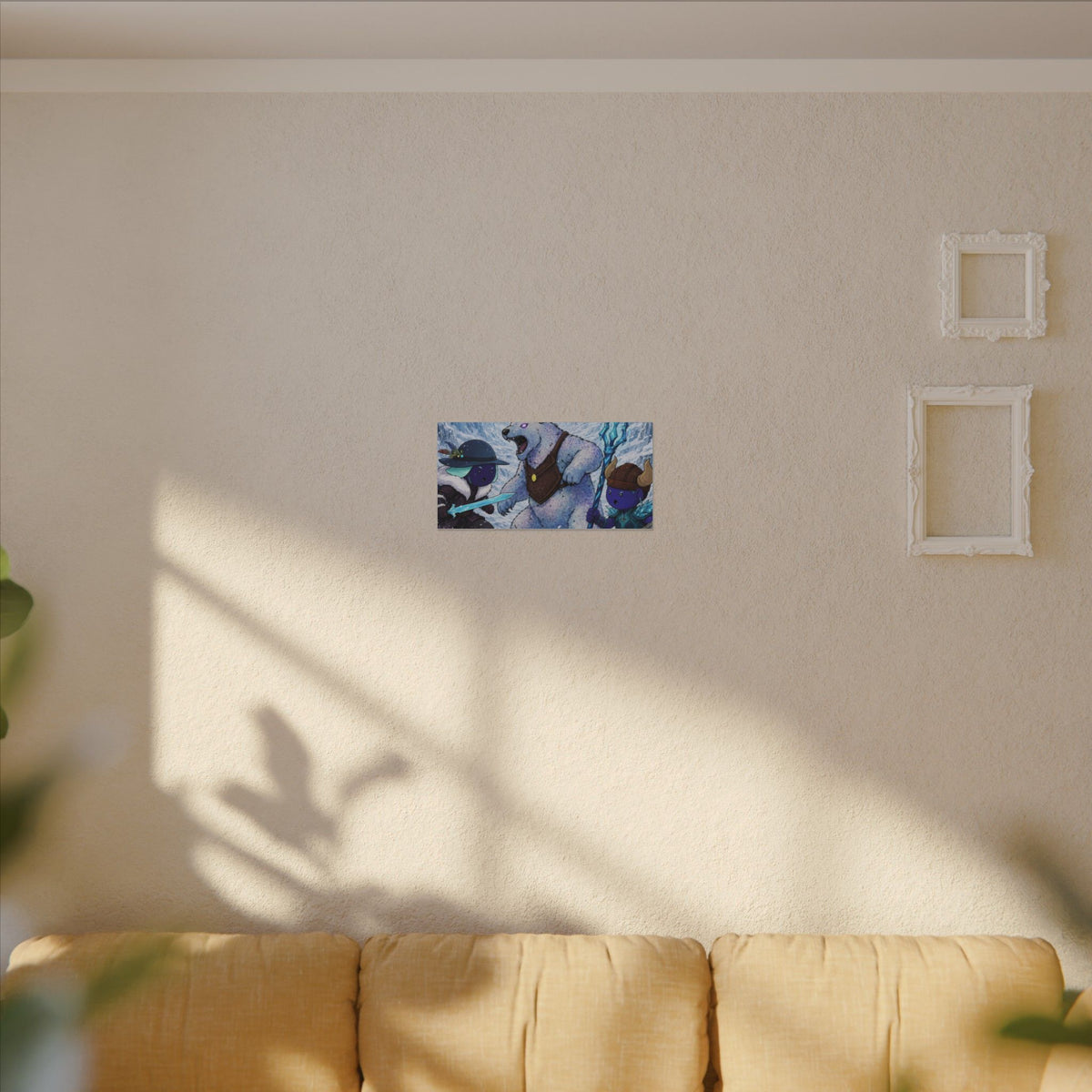 Bedtime Creations Canvas Wall Art — Frostmen vs. Polar Bear