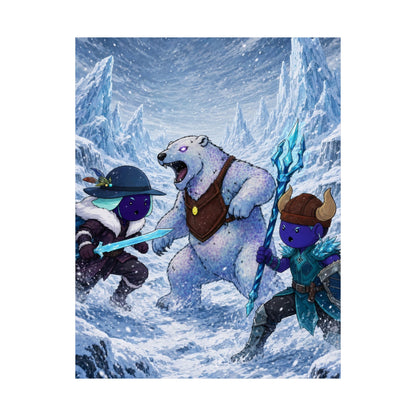 Bedtime Creations Poster — Frostmen vs. Polar Bear