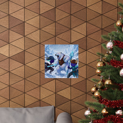 Bedtime Creations Poster — Frostmen vs. Polar Bear