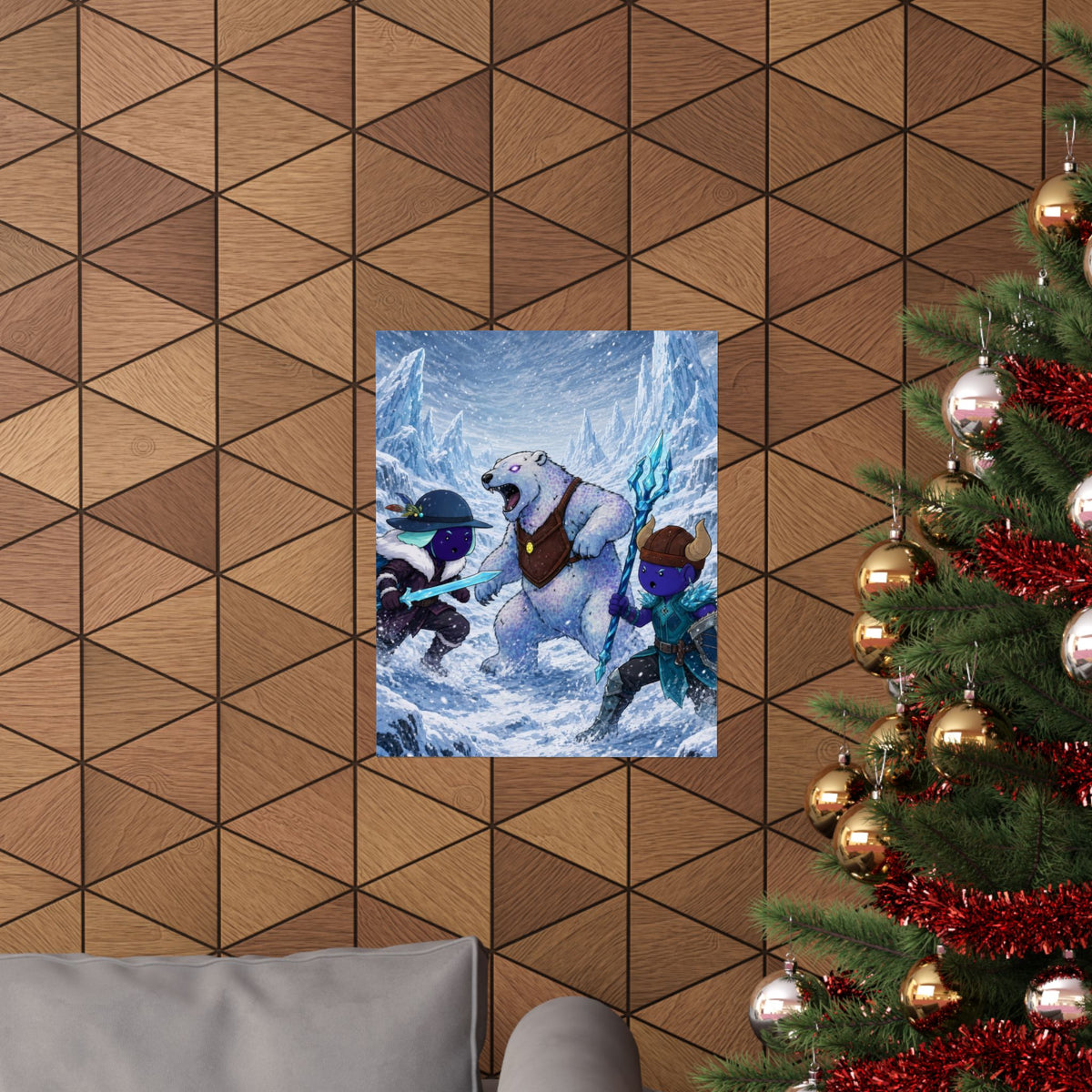 Bedtime Creations Poster — Frostmen vs. Polar Bear