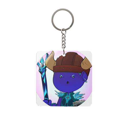 Bedtime Creations x Ultra Kingdoms Keychain — Frostman Trident Warrior